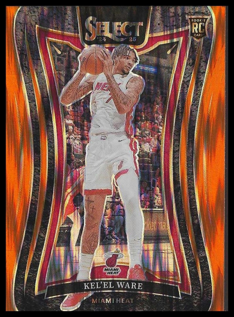 2024-25 Panini Select #372 Kel'el Ware Orange Flash Prizm Orange Flash Prizm
