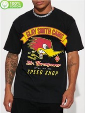 Men'S Clay Smith Cams Mr Horsepower Speed Shop Vintage Racing Graphic T-Shirt -