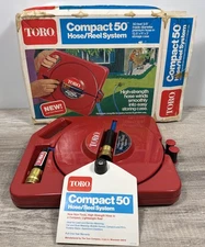 VTG Toro Compact 50 - 5/8" x 50' Hose Reel System in 13.5x11x3" Case #51180 Red