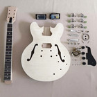 DIY Flamed Maple TopElectric Guitar Unfinish Kit Fretboard Rosewood Fretboard LY — photo 10