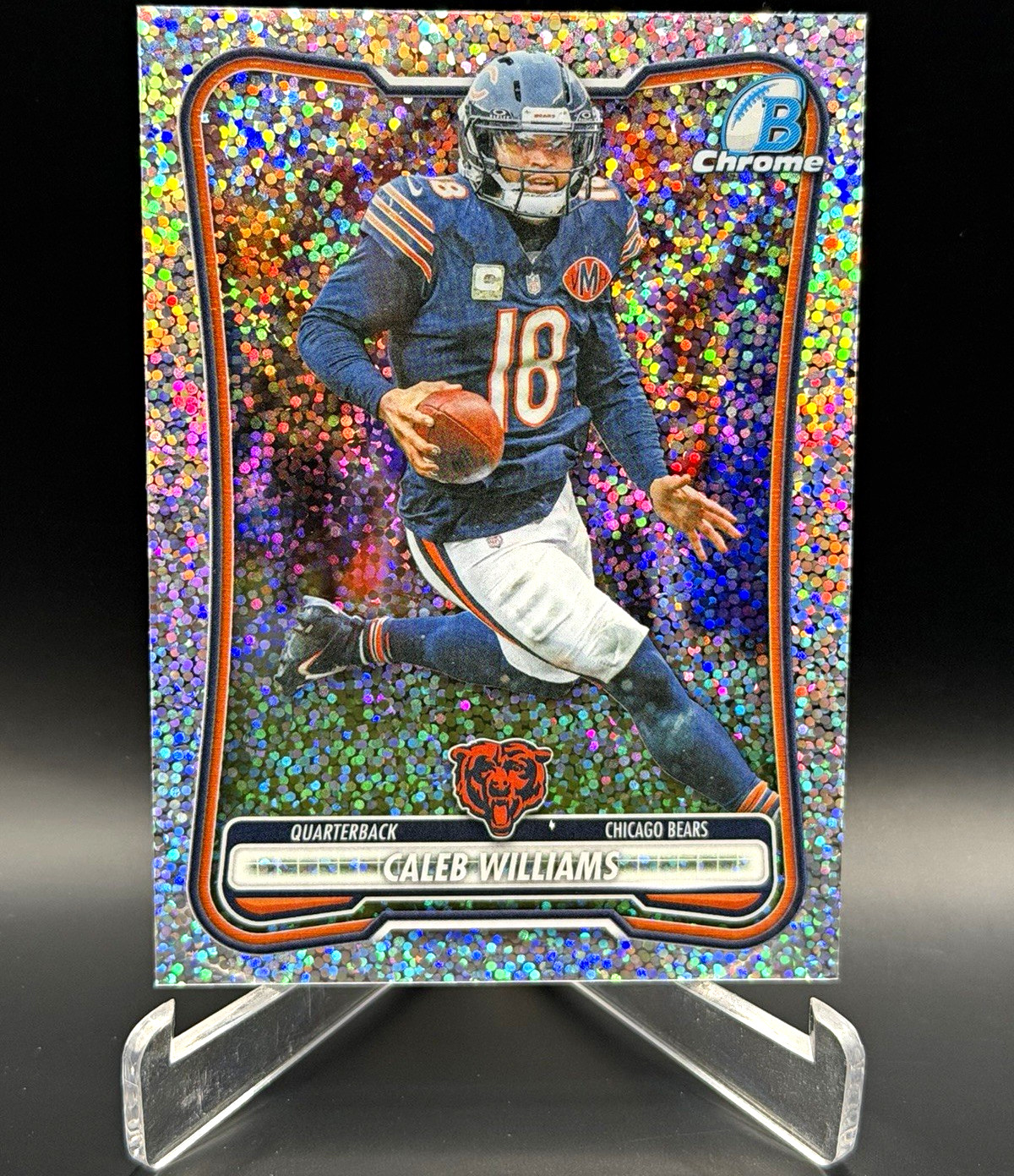 2026 Bowman Chrome Caleb Williams Glitter Refractor BCV-15