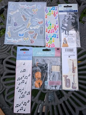 Stickers Music Notes Piano Musical Instruments Lot