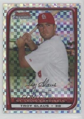 2008 Bowman Chrome X-Fractor 95/250 Troy Glaus #148 0af