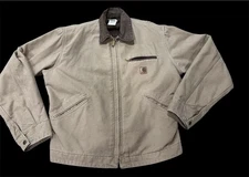 Carhartt Detroit Jacket J97 SDL Saddle Brown Blanket Lined Back Hit Kentucky M