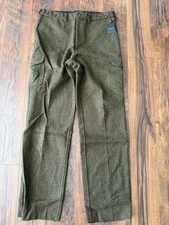 NEW FILSON MACKINAW WOOL FIELD PANTS FOREST GREEN Size 38 UNHEMMED