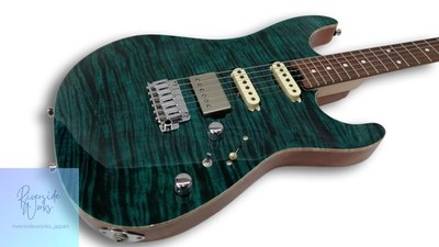 Schecter EX 4B 22 CTM VTR FM MH modifizierte E-Gitarre