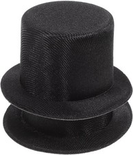 2pcs Snowman Hats Mini Black Top Hat Miniature for DIY Crafts Doll Pet...
