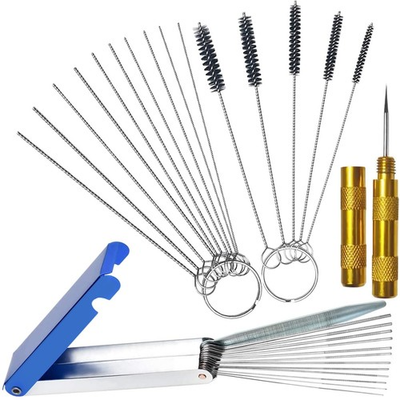 #ad Motfittings Carburetor Cleaning Kit 13 Wires 10 Needles 5 Brushes 1 Pick $8.92