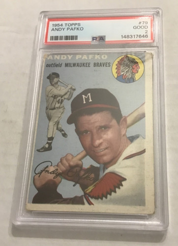 Andy Pafko #79 1954 Topps card