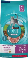 Purina ONE Plus Whole Body Support Chicken Dry Cat Food 7 lb Bag
