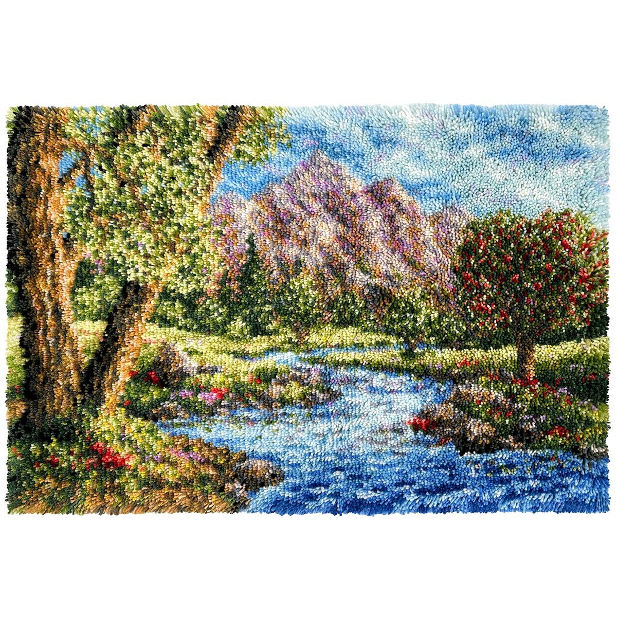 Herrschners® Country Mountain Stream Latch Hook Kit