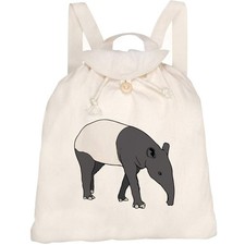 'Sniffing Tapir' Canvas Rucksack / Backpack (RK00045822)