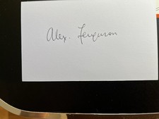 Signed By Alex Ferguson In Black Ink
