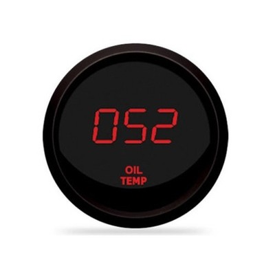 Intellitronix M9108R LED Oil Temp Gauge, Red