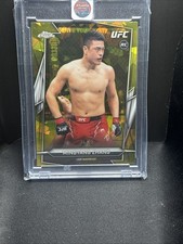 2026 Topps Chrome Sapphire UFC Mingyang Zhang Yellow Sapphire Rookie /75