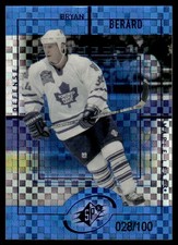 1999-00 SPx Radiance Blue Parallel Bryan Berard /100 Toronto Maple Leafs #146