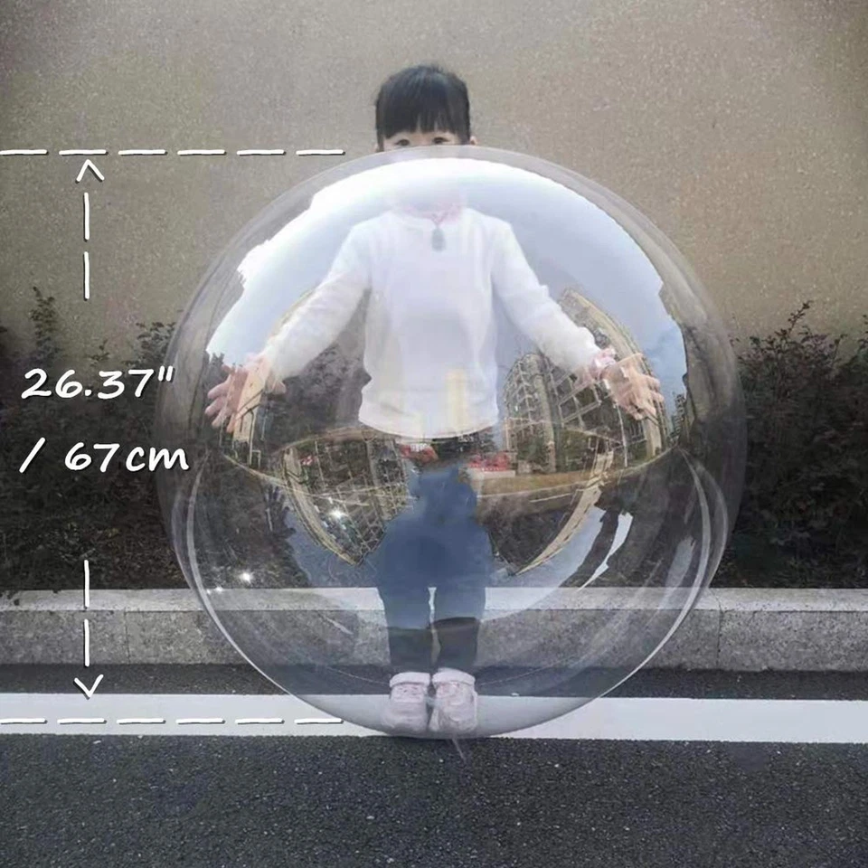 Прозрачные воздушные шары большой, 10 шт. широкий гриф предварительно растянут большой гигантский прозрачный Bu... - Изображение 3 из 4