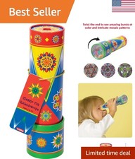 Classic Tin Kaleidoscope - Fun, Colorful Pattern-Changing Toy - Durable Tin w...