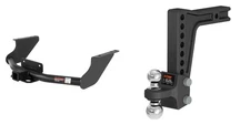 CUR Trailer Hitch Class 5 Tow Kit Adjustable Ball Mount 2in Receiver 15572-45936
