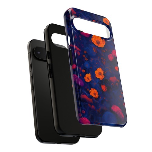 Blue Floral Phone Case, Tough Phone Case, Cute Phone Cover, Unique Gift For Her - 第 139/273 張圖片