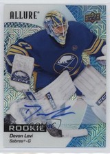 2023-24 Upper Deck Allure Rookies Blue Line Auto 3/35 Devon Levi #144 Auto 1q7q