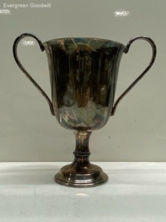 Silver Plate 9 Inch Tall Trophy Award