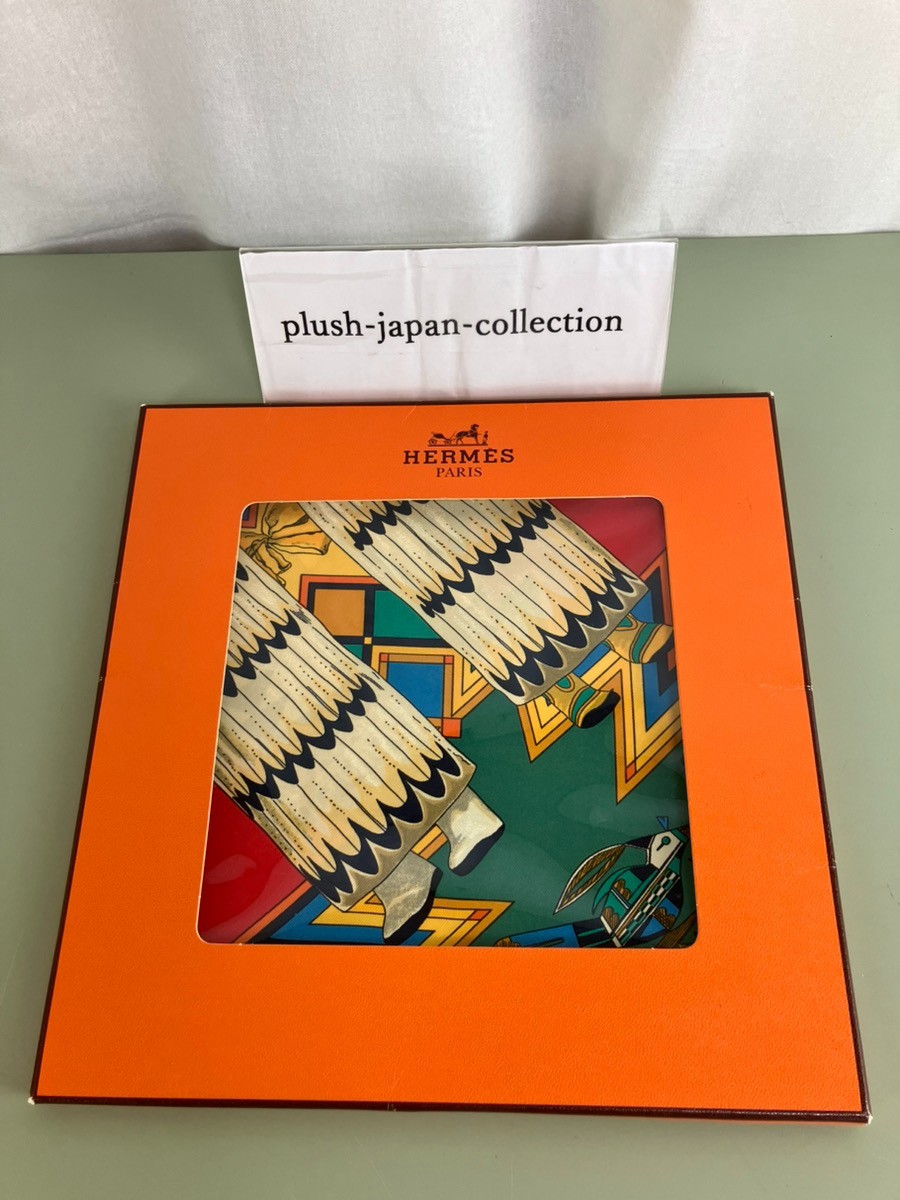 HERMES Scarf Carre 90 Kachinas Vintage Kermit Oliver Multicolor