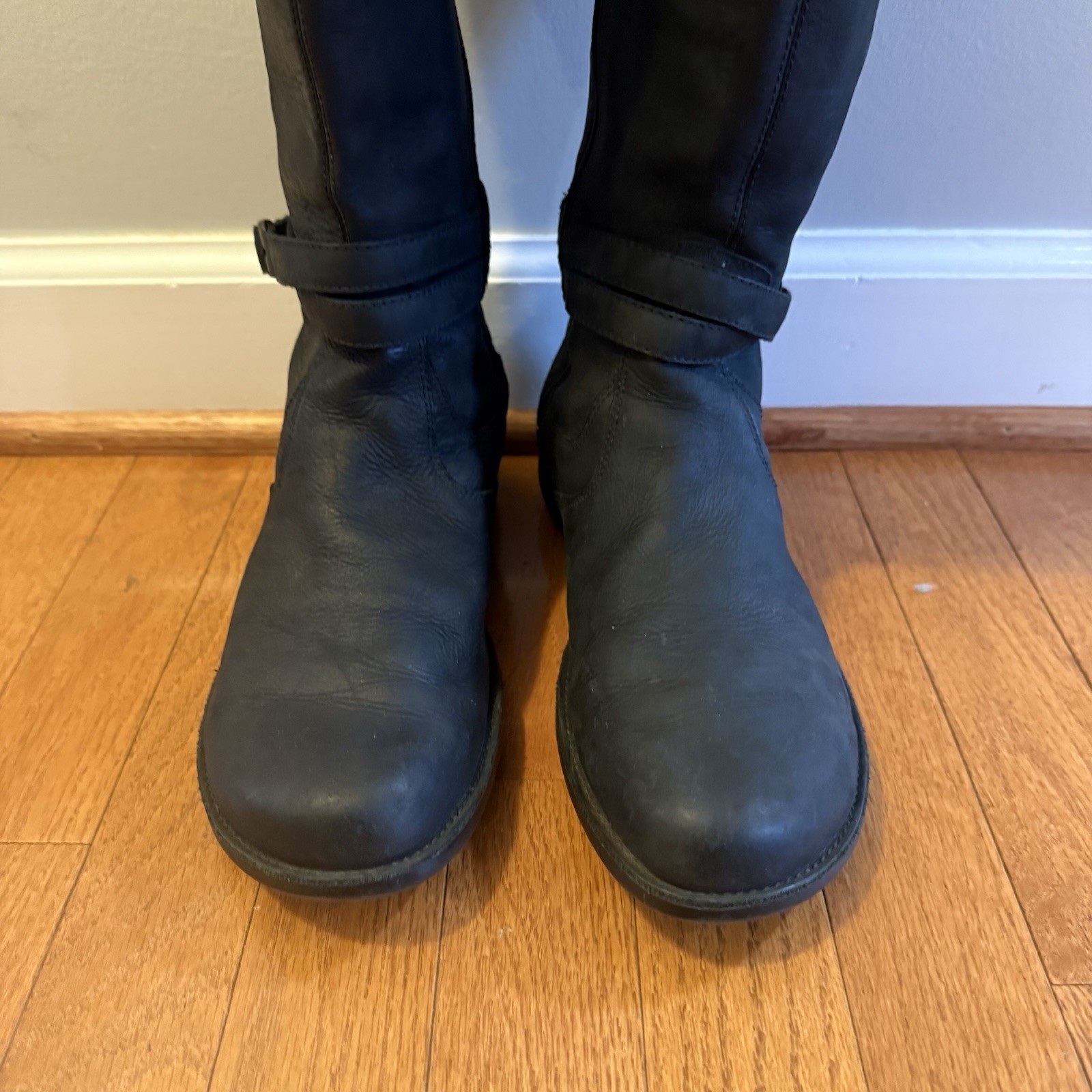 Stivali equitazione Merrell Tetra Strap impermeabili in pelle donna 8 neri alti comodi