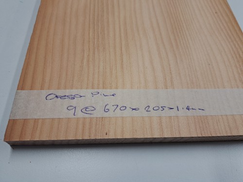 Pine Wood Veneer - CONSTRUCTIONAL - 9 NATURAL WOOD SHEETS - 670 x 205 x 1.4mm - Picture 5 of 5