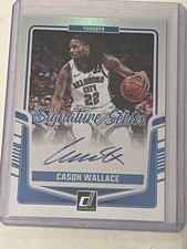 2024-25 Panini Donruss Cason Wallace Signature Series Holo #SS-CWT Thunder!!