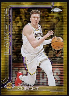 2025-26 Topps NBA Collect Topps Chrome Gold Pulsar Dalton Knecht. Lakers DIGITAL