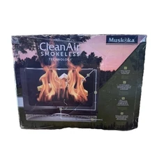 Muskoka 19.5 Inch Stainless Steel Smokeless Wood Burning Fire Pit New Sealed