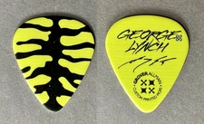 ✨Great looking official George Lynch black on yellow “signature” guitar pick!✨