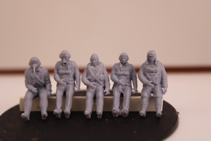 Modello Peddinghaus 3 D Pressione 1:72 72F092 5 Piloti Seduti