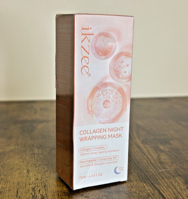 Ikzee Collagen Night Wrapping Mask Peel off Face Mask Reduce Sagging & Dullness
