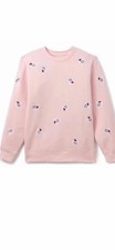 2025 DISNEY Adult XL Pullover Sweatshirt Mickey Mouse Icon Snowman pink NIB