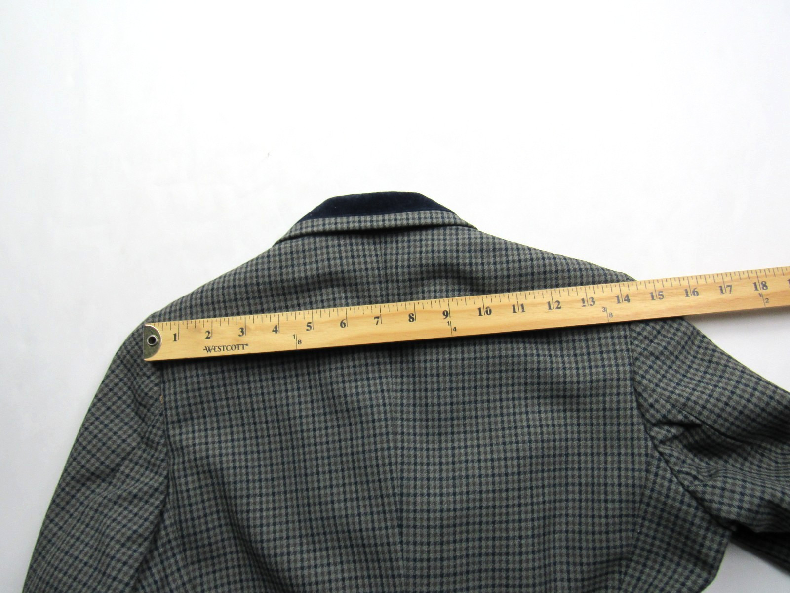 Vtg Pytchley English Fox Hunt Riding Tweed Jacket XS Velvet Collar Equestrian