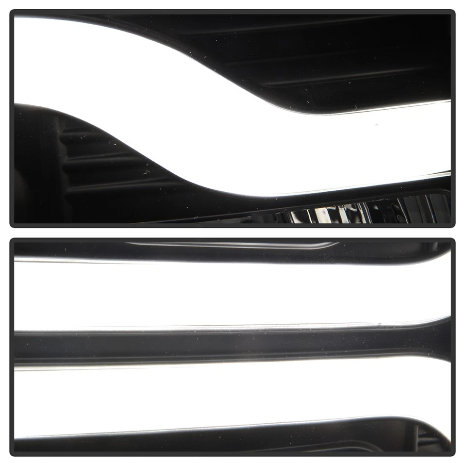 Faros proyectores de tubo LED DRL negros para Chevy Silverado 1500 2007-2013 Foto 4 de 4