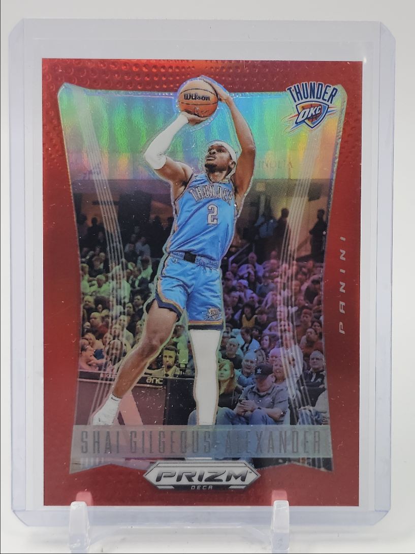 SHAI GILGEOUS-ALEXANDER 2023-24 PANINI PRIZM DECA RED /199 Q4856