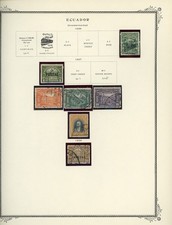 ECUADOR Scott Specialty Album Page Lot #9 - SEE SCAN - $$$