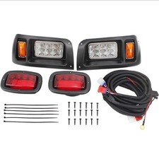 Club Car DS Golf Cart LED Headlight  Tail Light Kit 1993-UP Gas and Elec Models