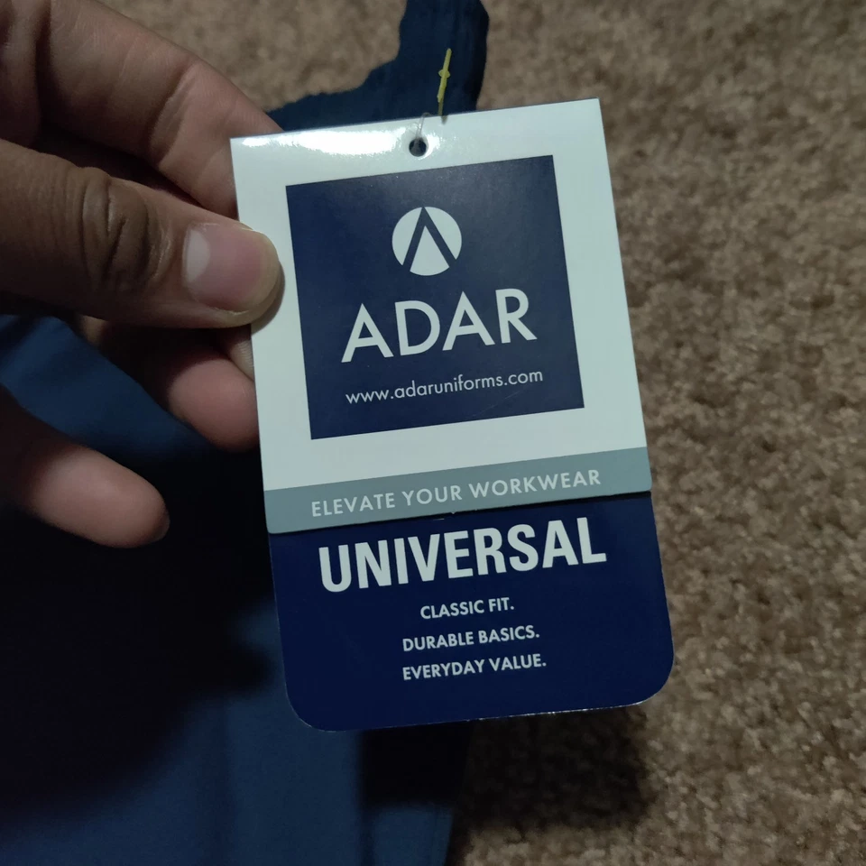 Adar Men Workwear Medical Nursing Doctor Uniform Scrub Pant New Blue Size Medium - Image 3 of 4