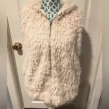 BB Dakota for Steve Madden Arctic Foxy Hooded Wubby Teddy Bear Vest Size Medium
