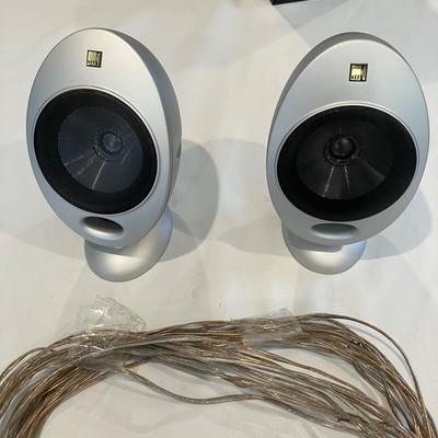 KEF HTS 2001 Satellite Speakers (2) 10-100 Watts SP3375 Desk/Hang Egg