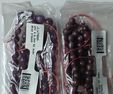 2- 20 inch Ruby 6 - 6.5mm Round Bead Strand, Gemstone Ruby Beads