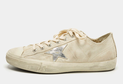 Golden Goose V-Star 2 Damen Sneakers Schuhe SUEDE LAMINATED STAR Beige EU38 NEU
