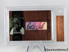 2004 Playoff Prime Cuts MLB Icons Carlton Fisk Autograph /50 Beckett case