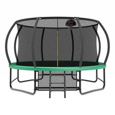 14FT Trampoline with Enclosure Ladder ASTM Approved Outdoor