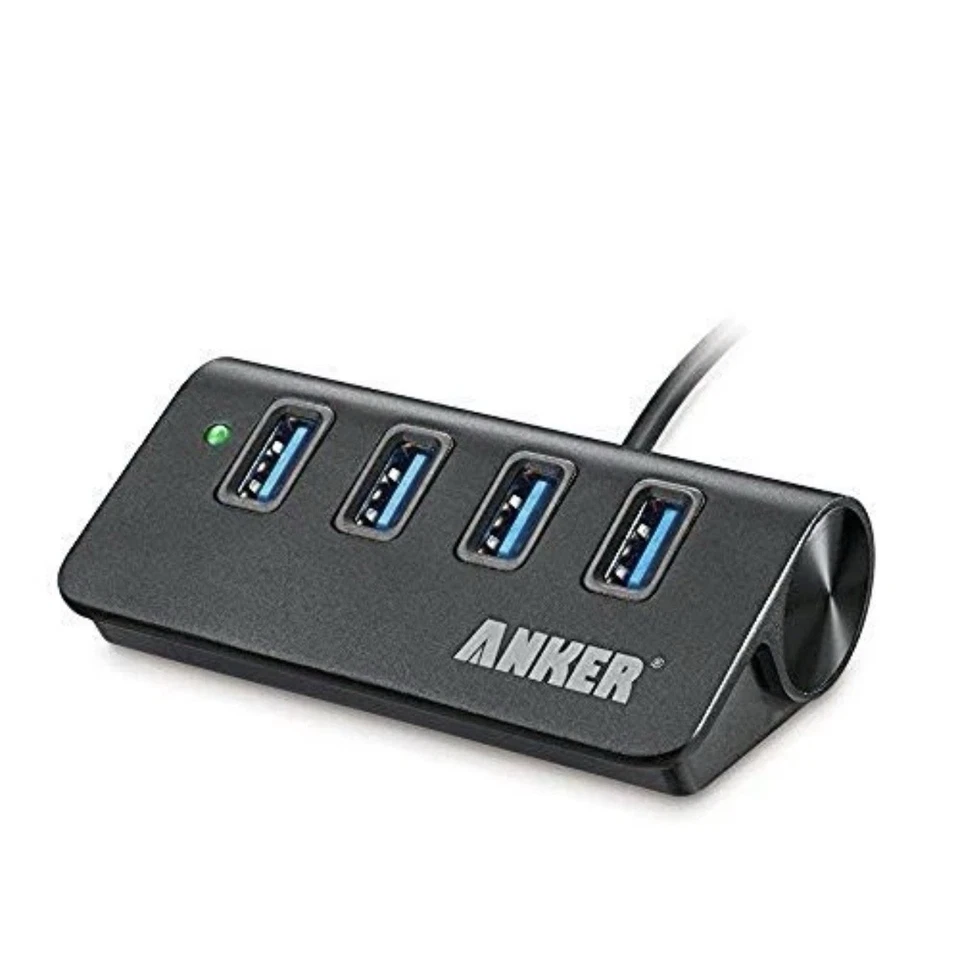 Anker 4-Port USB 3.0 Unibody Aluminum Portable Data Hub with 2ft USB 3.0 Cable - Image 2 of 4