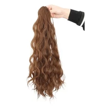 60CM Water Wave Ponytail Hair Extension Synthetic Hair with Secure Attachment